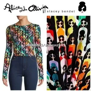 Alice + Olivia | Tops | Alice Olivia Delaina Crop Top In